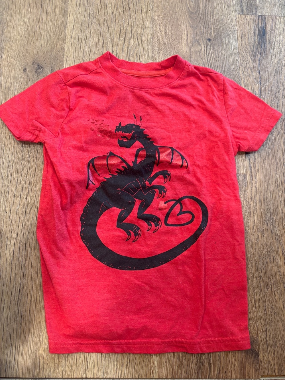 Cat & Jack Red Kids Dragon Tee